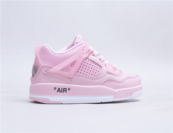 Youth Running weapon Super Quality Air Jordan 4 Pink Shoes 025